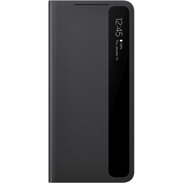 Чехол (флип-кейс) Samsung Smart Clear View Cover [ef-zg998cbegru] для Galaxy S21 Ultra, черный